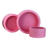 Nichos Redondo Mdf Para Quarto De Bebê E Decoração Kit Com 3 Cor Rosa Pink