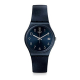 Reloj Swatch Mujer Naitbaya Gn414 Azul Metalizado Suizo 