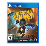 Jogo Destroy All Humans Ps4 Midia Fisica