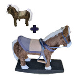 Kit Cavalo Upa-upa Madeira + Mini Cavalinho Decorativo