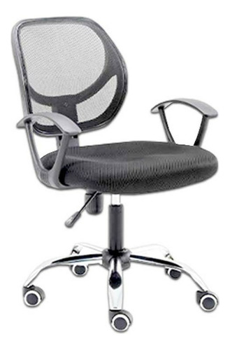 Silla Secretarial Altura Ajustable Reclinable Tela Giratoria