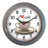 Relógio Parede Cozinha Sala De Jantar Café Eurora 6586 25cm