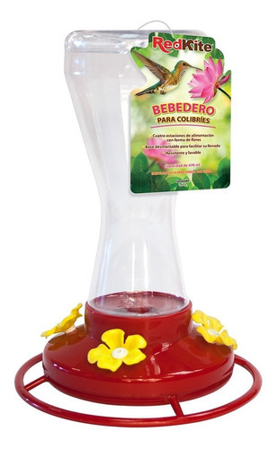 Alimentador Bebedero Para Colibrí Pajaro 470ml Natural