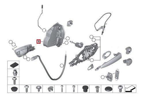 Solenoide Cerradura Bmw E90 E60 325i 330i 525i 530i X3 X5 Z4 Foto 3