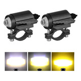 Par Faros Luces Led Para Motos Auto 3 Color Impermeable 60w