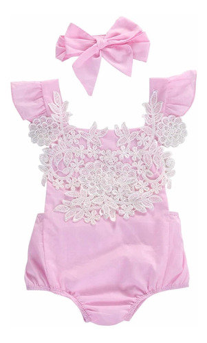 Pañalero Rosa Elegante Bebe  Talla (3-18 Meses)  Env Gratis