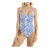 Rusty Crazy Blues One Piece Ld Traje Baño Mujer