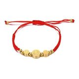 Pulsera Manilla Mujer Hilo Rojo Dije San Benito En Acero