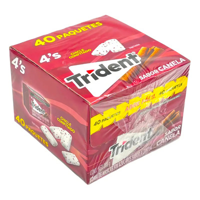 Goma De Mascar Chicle Trident 4's Canela 40 Piezas | MercadoLibre