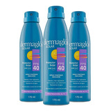 Dermaglós Protector Solar Spray Fps 40 170ml Pack X 3unid