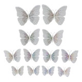 Adhesivos Magnéticos Para Nevera Con Forma De Mariposa, 12 U