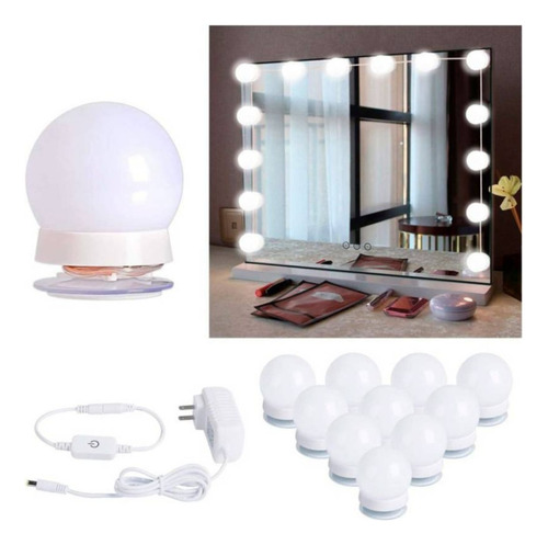 Vanity Mirror Luces De Espejo Led Para Tocador Kit Bombillas