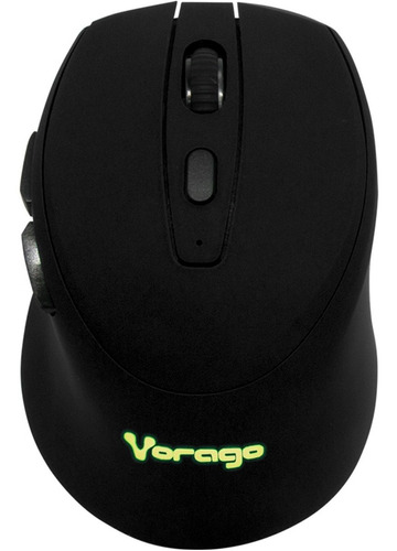 Mouse Inalambrico Vorago Mo-306bk Recargable Iluminado /v /v Color Negro