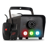 Maquina De Fumaça 700w Controle Sem Fio Com Fio Leds Rgb Dj