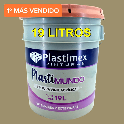 Pintura Vinilica Plastimex Colores Varios Interior/exterior