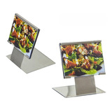 12 Mini Display De Mesa Em Inox 5,7 Cm Ref 298