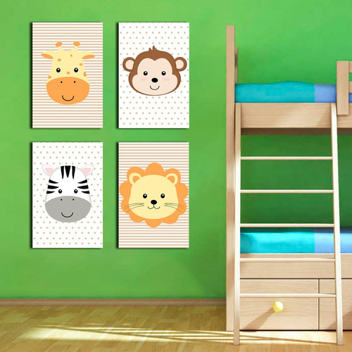 Cuadros Decorativos Infantiles Animales Bebes