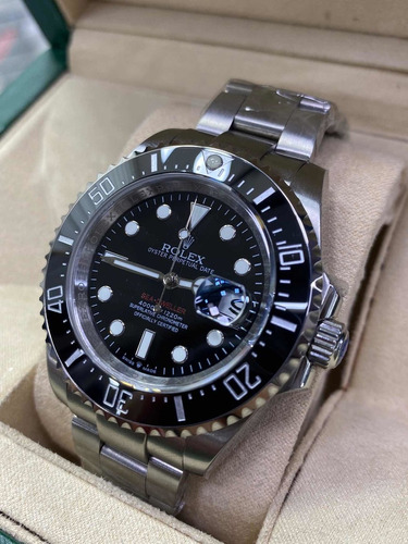 Relogio Rolex Sea-dweller Preto Com Caixa Manual