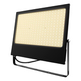 Reflector Exterior Led 200w Negro Color De La Luz Blanco Cálido