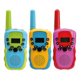 Pack 3 Radios Walkie Talkie Para Niños De Colores