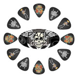 Púas De Guitarra Hippie Skull Flower Bajo Ukulele Guit...