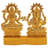 Satvik 4 Pulgadas Lakshmi Ganesha Estatua Figura De Metal La