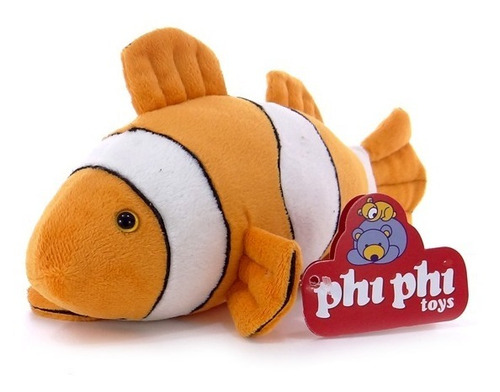 Peluche Animal Pez Payaso Real 28 Cm. Phi Phi Toys