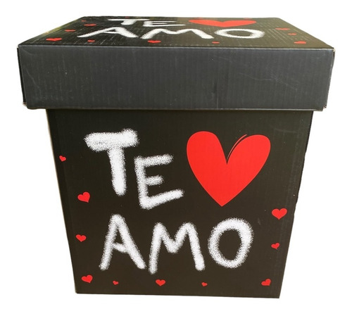 Caja De Regalo Dia Del Amor 24x24 Cms San Valentin
