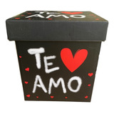 Caja De Regalo Dia Del Amor 24x24 Cms San Valentin