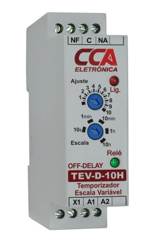 Rele Temporizador Off Delay 110v Retardo Na Desenergização