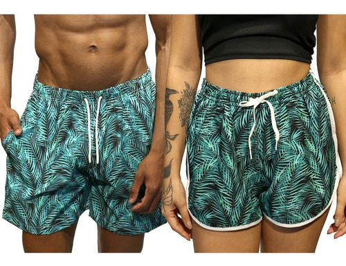 Short Casal Kit Mozão Combo Bermuda Short De Praia Promoção