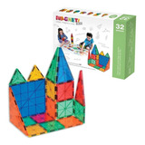 Juguete Magnético 32 Piezas Magnetiles Blocks