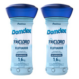 2 Flutuador Com Pastilha Para Piscina Tricloro - 1,6kg Cada