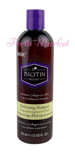 Shampoo Engrosador De Cabello Hask® Fortificante Con Biotina