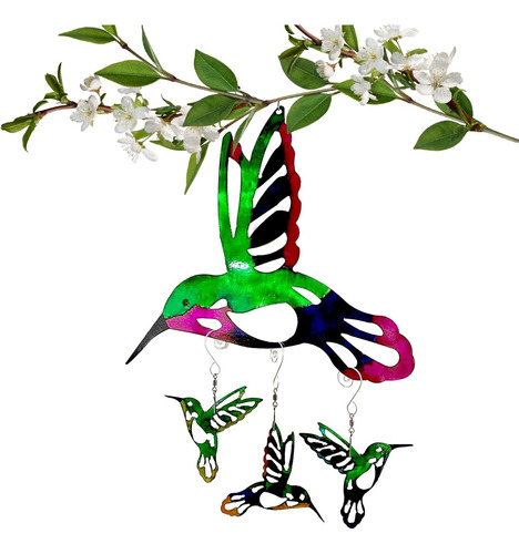 Metal Hummingbird Outdoor Decor - Hummingbird Wall Art