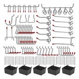 Kit De Ganchos Organizadores De Metal, 114 Unidades