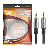 Cabo Audio P2 X P2 2m Profissional Plug Metal Fitz