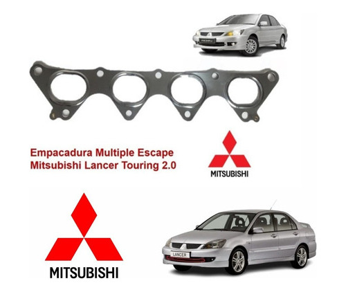 Empacadura Multiple De Escape Mitsubishi Lancer Touring 2.0 Foto 2