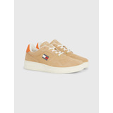 Tenis De Ante Beige Con Suela Dentada De Hombre Tommy Jeans