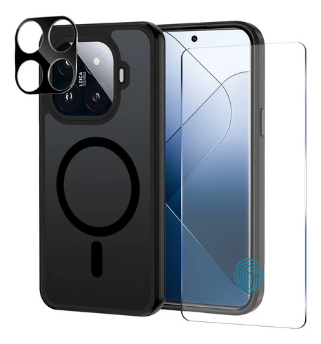 Funda Magnética Negra Para Xiaomi 15t Pro