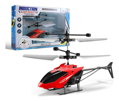 Helicóptero Drone De Control Remoto Recargable Con Led