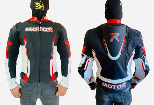 Chamarra De Piel Con Proteccion Moto R 02 Motociclismo Moto