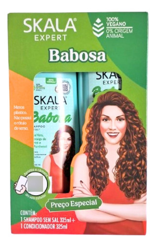 Kit Skala Expert Shampoo E Cond Babosa 325ml - 100% Vegano