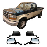 Par Juego Espejo Ford F-250 1992 1993 1995 1996 S/cont Negro