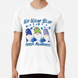 Remera Autism Awareness We Wear Blue Puzzle Algodon Premium 