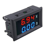 Voltímetro Amperímetro Digital Led Dc 100v 10a Azul/vermelho