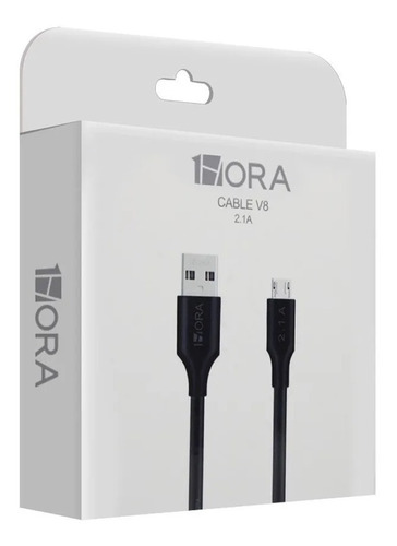 Cable V8 Micro Usb 1hora Para Samsung Motorola Huawei Xiaomi