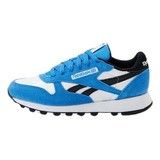 Tenis Reebok Classic Leather Blue Unisex Moda Casual