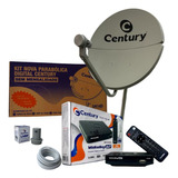 Antena Parabólica Ku Century 60cm Midiabox B5 Cabo Lnbf 5g