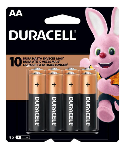 Pilha Alcalina Pequena Aa 12 Blisters X 8 Un. Duracell Cx